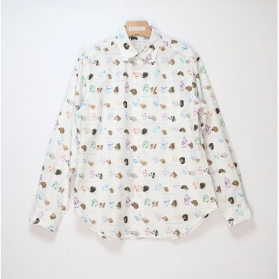 CLOFT 長袖シャツ”人と犬 の絆” M_0139-019-S07-1