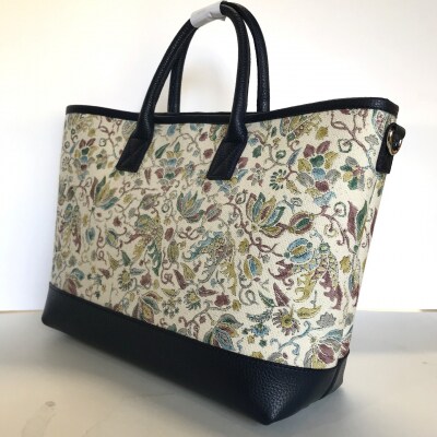 染の里おちあい 江戸更紗トートバッグ(花唐草)_0004-020-S05-3