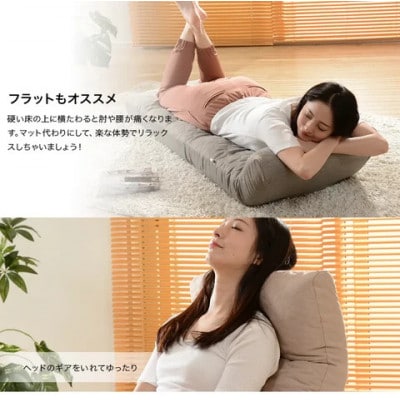 座椅子「和楽の月」 A938a アッシュグレー【日本製】