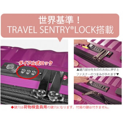 TOMAXライトキャリー　スーツケース　中型ゴールド　3.9kg