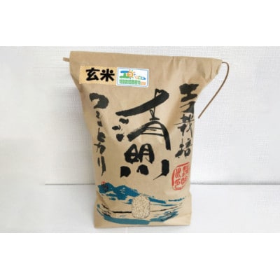【先行予約】新米令和7年産 清明川コシヒカリ玄米5kg×2袋(04-20)