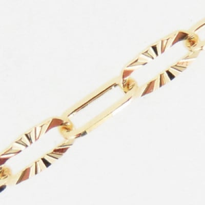 K18 カクシャインクリップチェーンネックレス(60cm)(36-14)