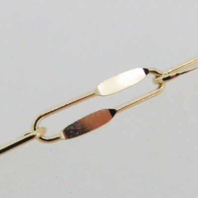 K18 ハーフプレスロングネックレス(80cm)(36-16)