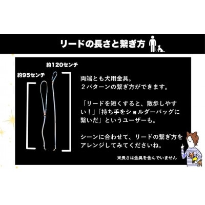 【小型犬用10キロまで】『ギラギラ・フォレストグリーン』犬用光るリード特注高輝度反射材(40-35)