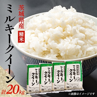 【令和8年産】新米 先行受付 茨城県産 ミルキークイーン 精米 20kg(5kg×4袋)