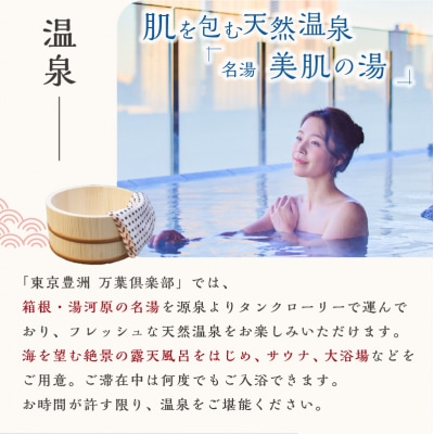 東京豊洲 万葉倶楽部　日帰り入館券2枚　【kt003-001-2】