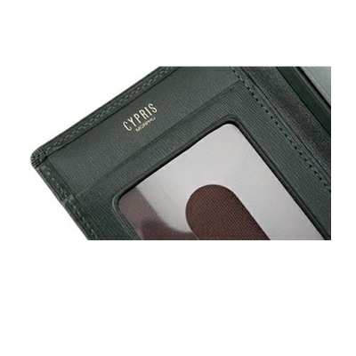 キプリス本革製パスケース　カラー:グリーン　【kt026-001-3】