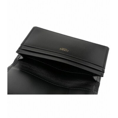 キプリス本革製通しマチ名刺入れ　カラー:ブラック　【kt026-005-1】