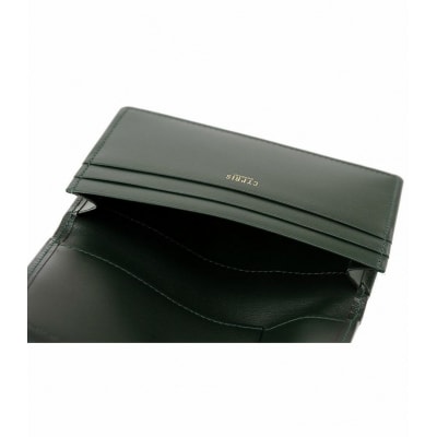 キプリス本革製通しマチ名刺入れ　カラー:グリーン　【kt026-005-3】