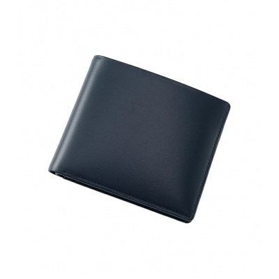 キプリス本革製カード札入れ　カラー:ネイビー　【kt026-007-2】