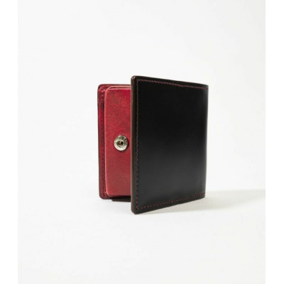 キプリス　ボックス小銭入れ　カラー:ブラックxレッド　【kt026-011-1】