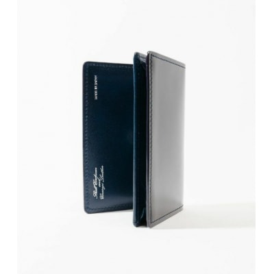 キプリス　通しマチ名刺入れ　カラー:ブラックxネイビー　【kt026-013-2】