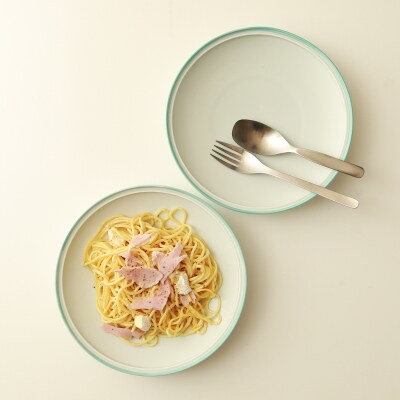 ポトペリー　フロスト　ペアパスタプレート　　カラー:GREEN　【kt032-043-2】