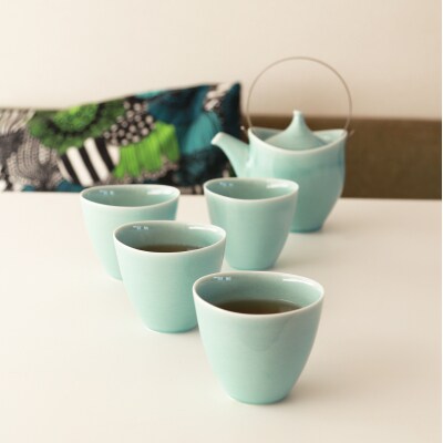 ポトペリー Vag 土瓶&フリーカップセット　カラー:GREEN　【kt032-048-1】