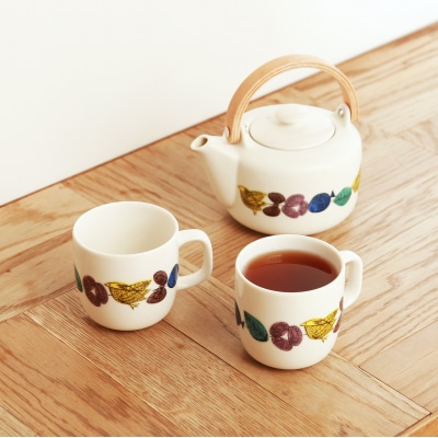 ポトペリー Cirkus ティーセット カラー:Parade　【kt032-053-1】