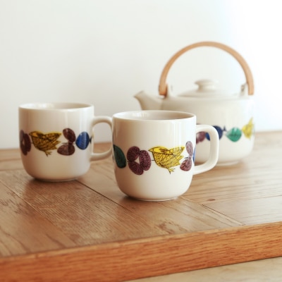 ポトペリー Cirkus ティーセット カラー:Parade　【kt032-053-1】