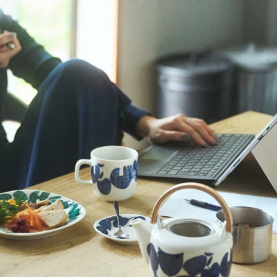 ポトペリー Cirkusティーセット　カラー:Clown(Blue)　【kt032-053-4】