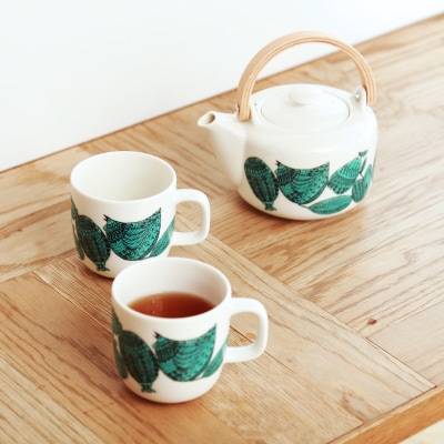 ポトペリー Cirkusティーセット　カラー:Clown(Green)　【kt032-053-5】