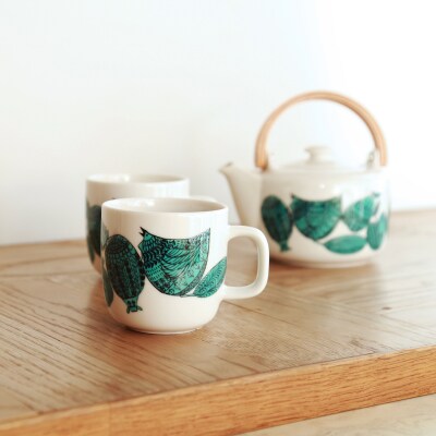 ポトペリー Cirkusティーセット　カラー:Clown(Green)　【kt032-053-5】