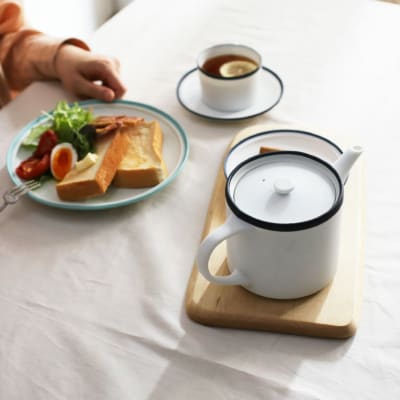 ポトペリー Frost ティーセット　カラー:ホワイト　【kt032-055-1】