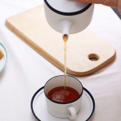 ポトペリー Frost ティーセット　カラー:ホワイト　【kt032-055-1】