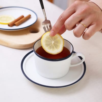 ポトペリー Frost ティーセット　カラー:ホワイト　【kt032-055-1】