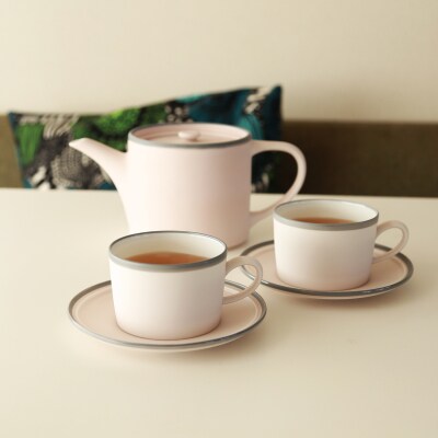 ポトペリー Frost ティーセット　カラー:ピンク　【kt032-055-3】