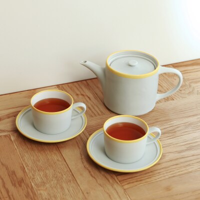 ポトペリー Frost ティーセット　カラー:グレー　【kt032-055-4】