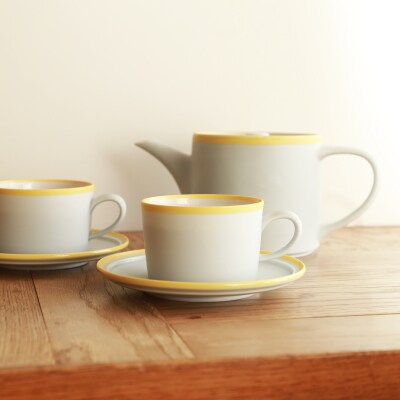 ポトペリー Frost ティーセット　カラー:グレー　【kt032-055-4】