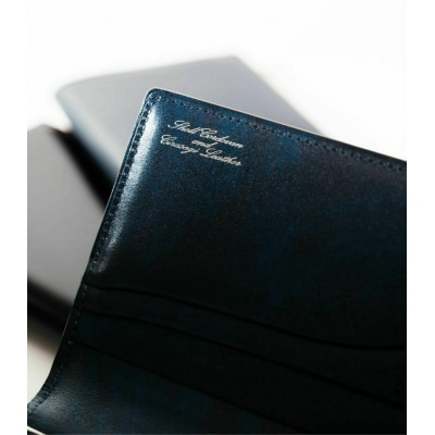 キプリスファスナー付きササマチ長財布カラー:ブラックxネイビー【kt026-015-2】