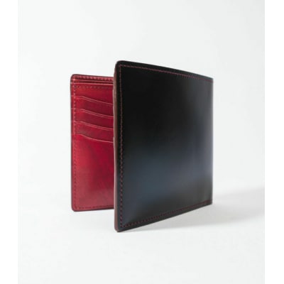 キプリスカード札入れブラック:ブラックxレッド【kt026-012-1】