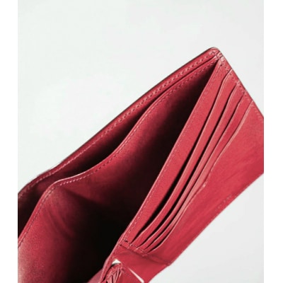 キプリスカード札入れブラック:ブラックxレッド【kt026-012-1】