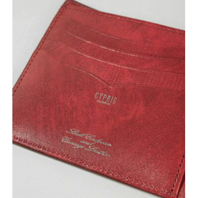 キプリスカード札入れブラック:ブラックxレッド【kt026-012-1】