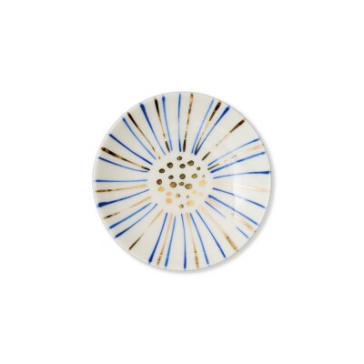 テシオ 金群青 豆皿　2枚組【kt032-010】