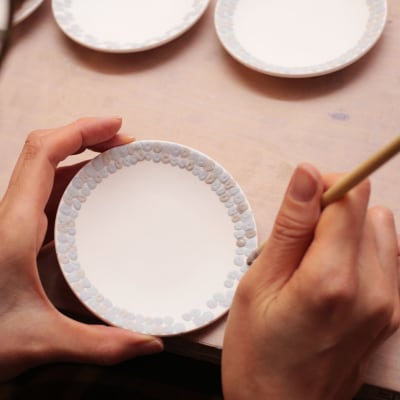 テシオ　霞 豆皿　2枚組【kt032-011】