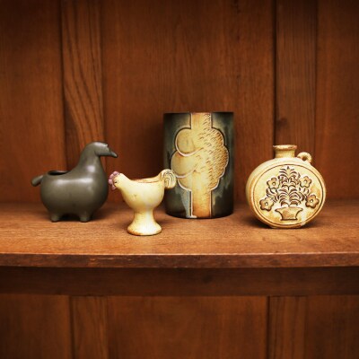 ポトペリー ART PIECE ホースフラワーベース　【kt032-045】