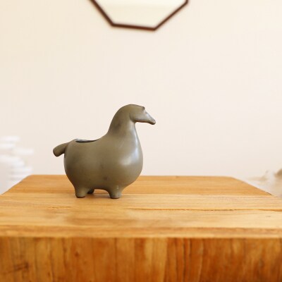 ポトペリー ART PIECE ホースフラワーベース　【kt032-045】