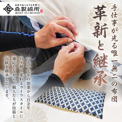 小座布団 　コルクレザー生地 　40cm角(わらべ:ざくろ) 【kt031-007-9】