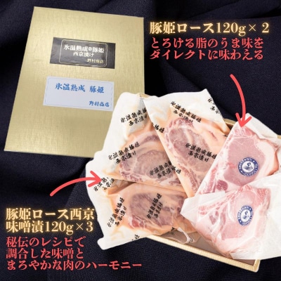 氷温熟成(R)豚姫ロース　食べ比べセット【kt044-001】
