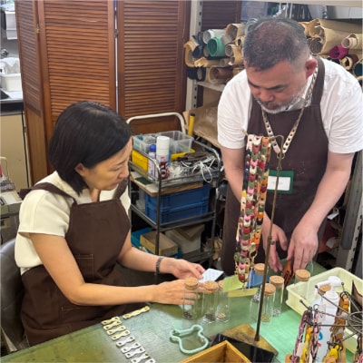 60分でできる　小学生から参加OK　本革ストラップ作り　【2名様分】【kt057-002-1】