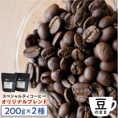 [豆のまま]スペシャルティコーヒー オリジナルブレンド 200g×2種【kt054-002-1】