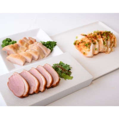 藤屋　お肉惣菜3種バラエティーセット(酒醸鶏ver.)【kt022-005】