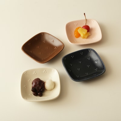 テシオ　星かげ ハーフマット豆皿　4枚組【kt032-059】