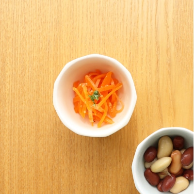 テシオ　豆皿セット　4枚組(柘榴・赤)【kt032-060】