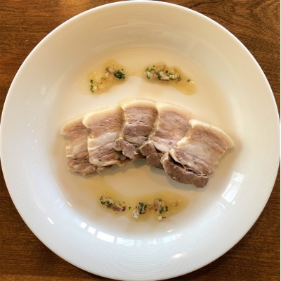 とろける豚バラの煮豚「とろチャーシュー白 帆立と白醤油タレ」【kt088-004】