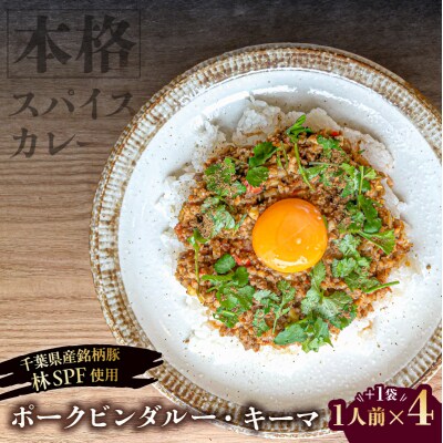 ポークビンダルー・キーマ|お肉を贅沢に使用した本格スパイス【1人前×4+1袋】【kt088-008】