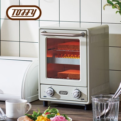 Toffy　オーブントースターK-TS4　カラー:アッシュホワイト【kt072-010-2】