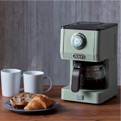 Toffy アロマドリップコーヒーメーカーK-CM5 カラー:グレージュ【kt072-011-2】