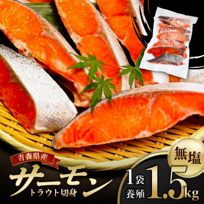 サーモントラウト切身1.5kg:1袋【加熱用】 【kt113-001-1】