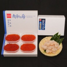 鱒いくら600g(150g×4入)・ほたて貝柱(玉冷)500g